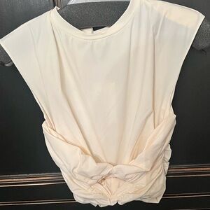 Magda Butrym Gathered Cropped Top Size FR 34 /US 2 / IT 38/ UK 6